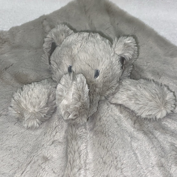 Kellytoy Lovey Blanket Gray Elephant Security K Luxe Plush Baby Toy - Picture 2 of 4